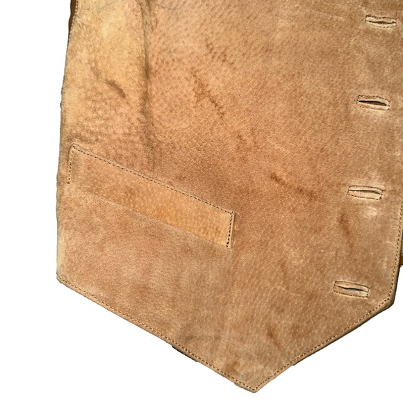 Vintage Desperado Leather Suede Western Brown Vest size Medium✨ - Picture 4 of 12